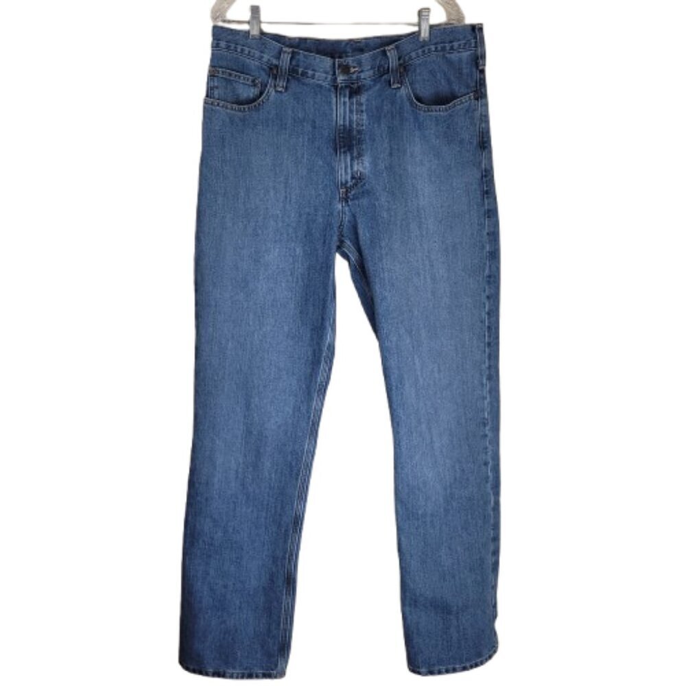 Carhartt Relaxed Fit Blue Jeans Men's Size 36 Workwear Denim